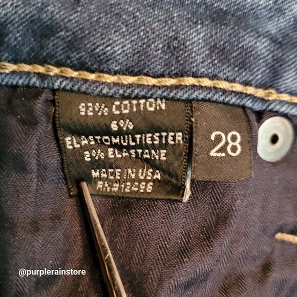 Parker Smith Jeans 28 Skinny Mid Rise Stretch Medium Wash Denim Made In the USA - Picture 5 of 13